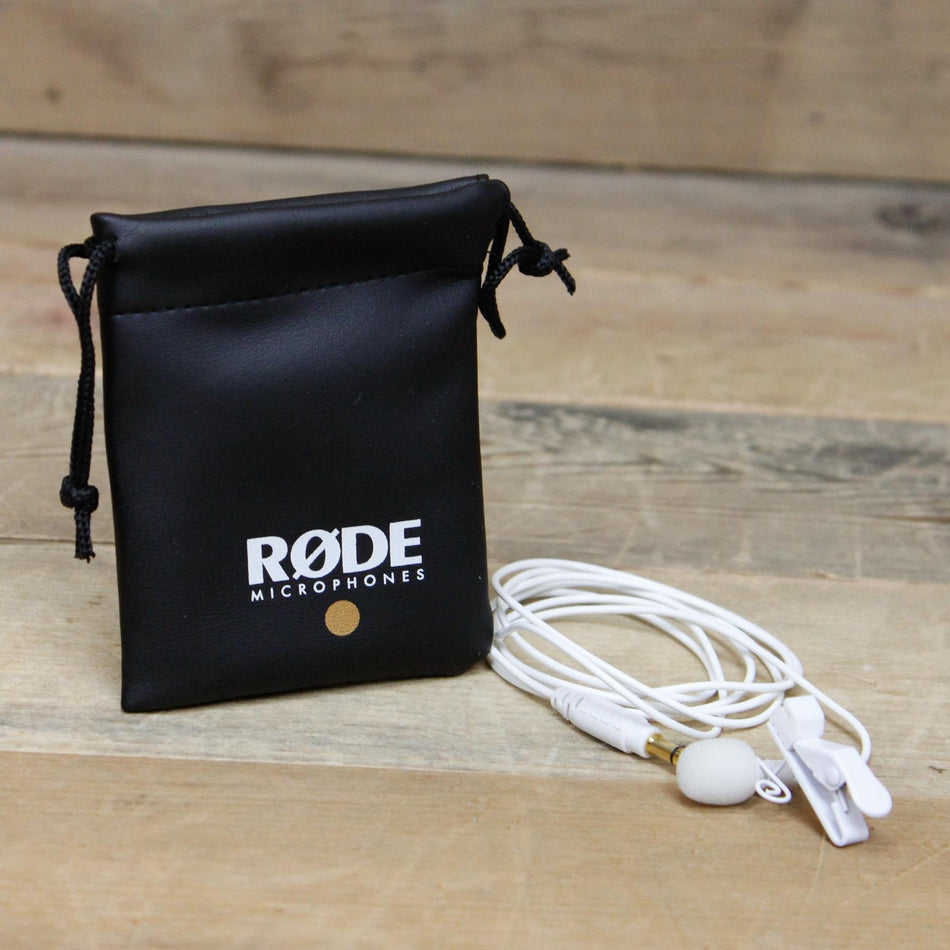 Open Box Rode Lavalier GO White Wearable Microphone for Wireless GO Transmitter