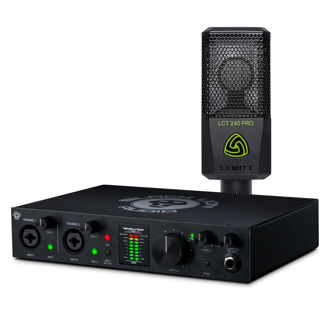 Black Lion Revolution 2x2 Interface Bundle with Lewitt LCT 240 Pro & XLR Cable