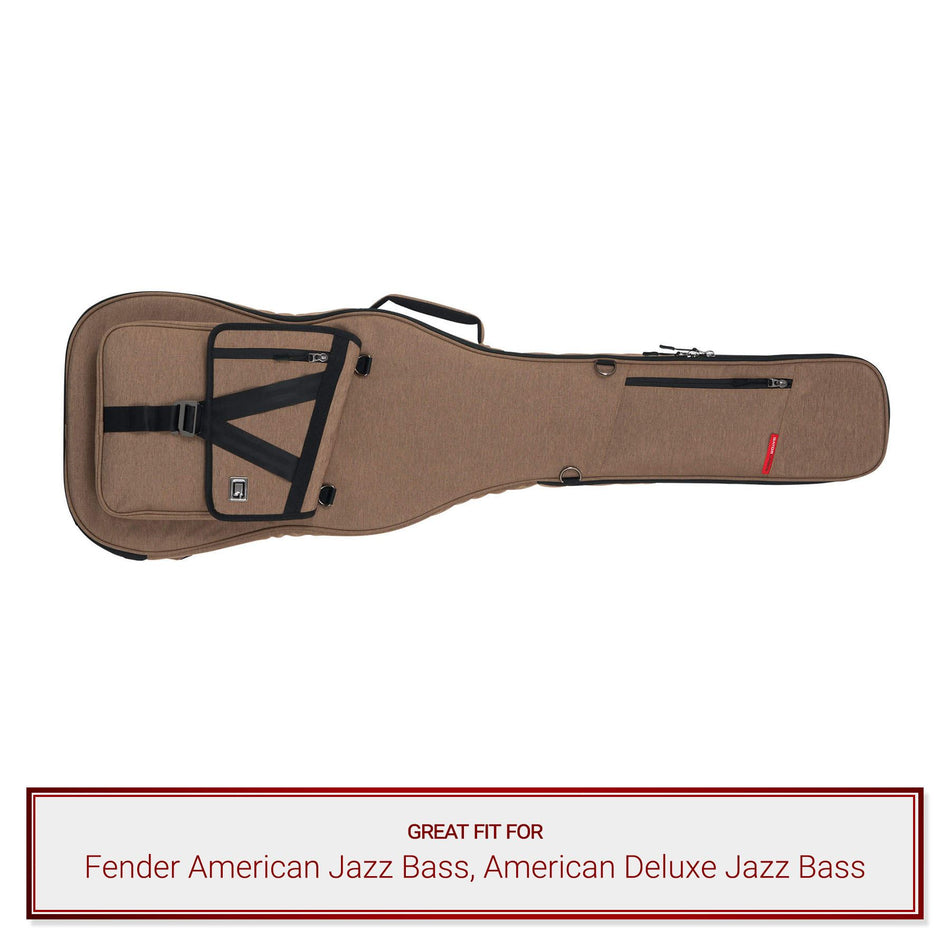 Gator Bass Guitar Case fits Fender American Jazz Bass, American Deluxe Jazz Bass