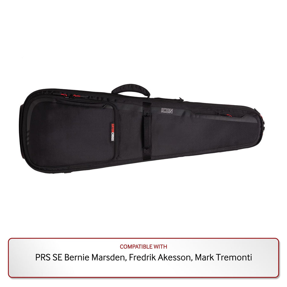 Gator Premium Gig Bag in Black for PRS SE Bernie Marsden, Fredrik Akesson, Mark Tremonti