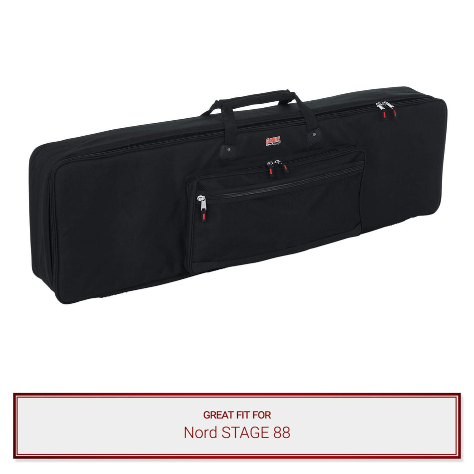 Gator Cases Keyboard Slim Gig Bag fits Nord STAGE 88