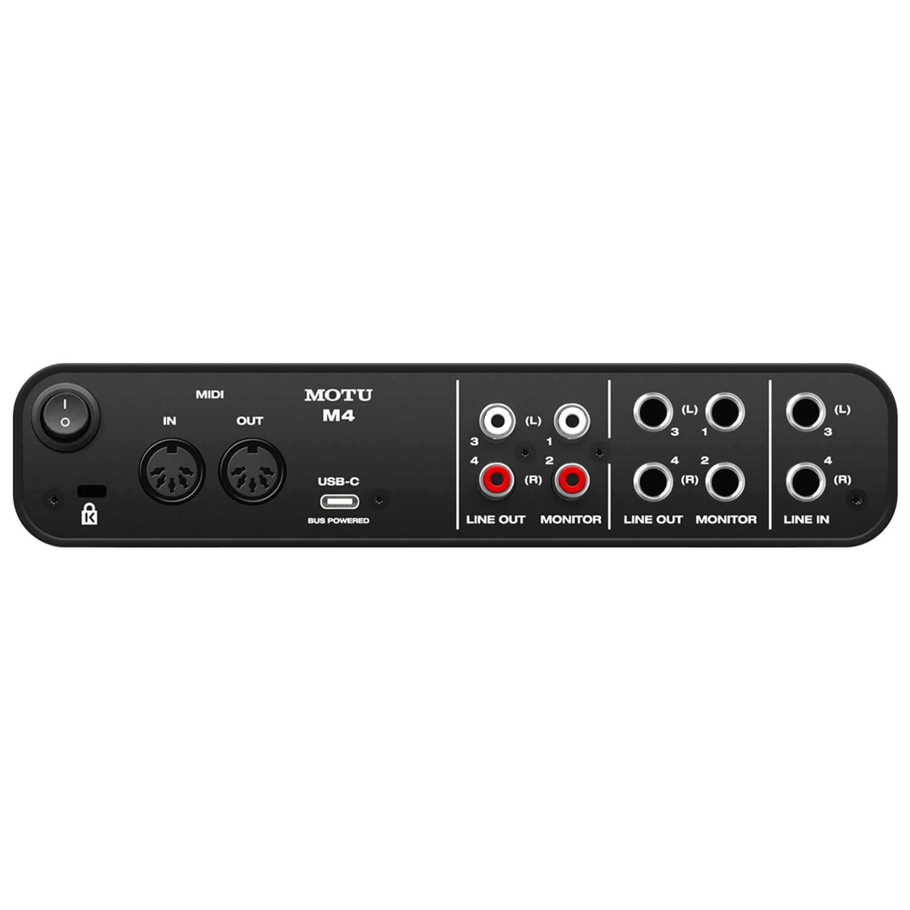 MOTU M4 USB Audio Interface w/ Performer Lite & Ableton Live Lite Software  M-4