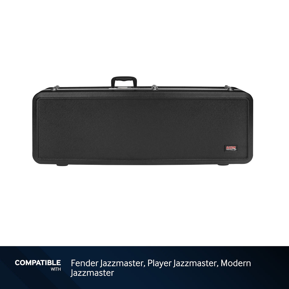 Gator Plastic ABS Case for Fender Jazzmaster, Player Jazzmaster, Modern Jazzmaster Guitars