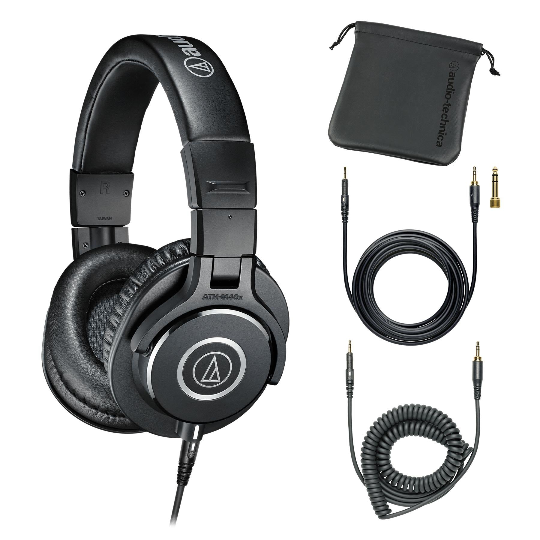 Audio-Technica ATH-M40x Studio Headphones ATHM40x – Pixel Pro Audio