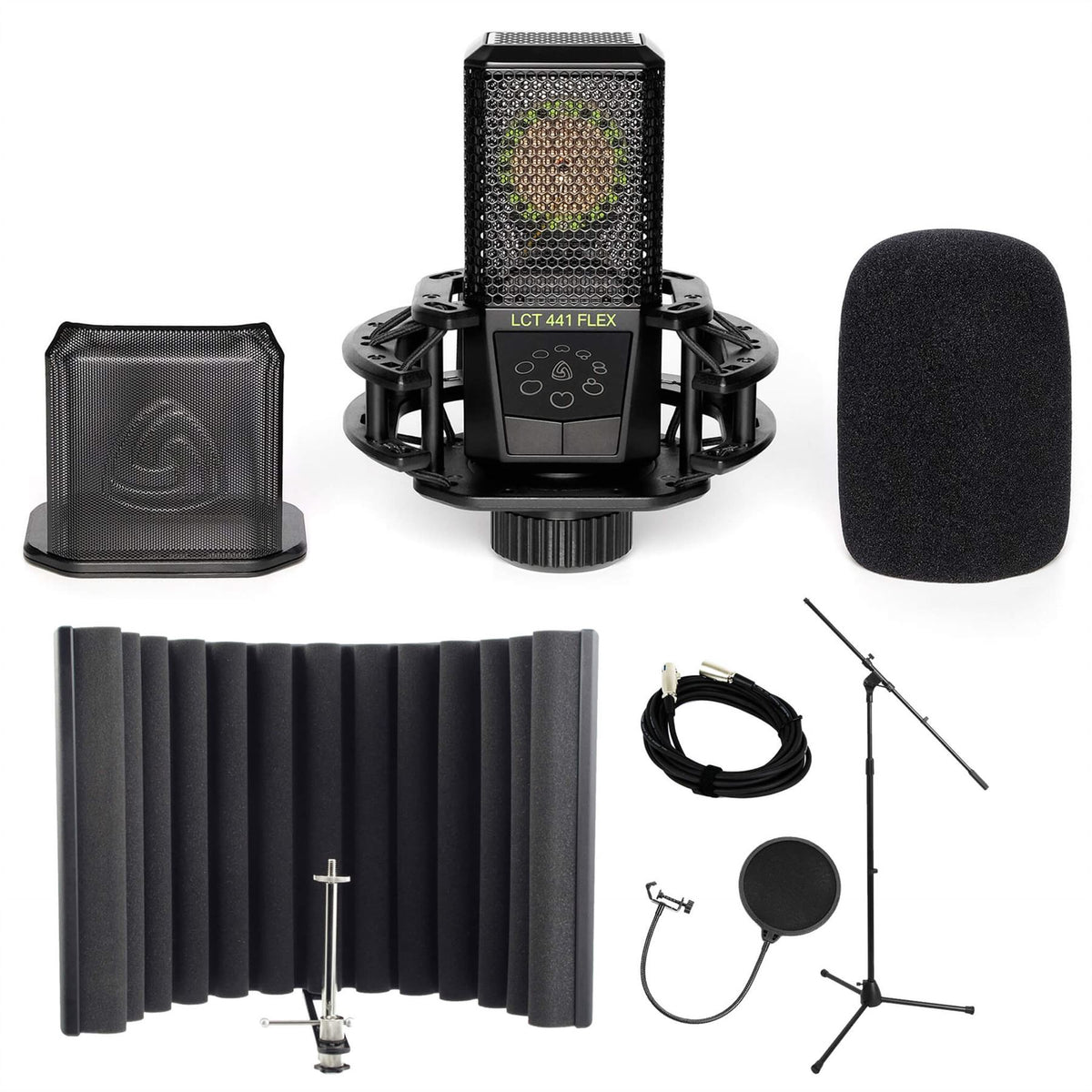 Lewitt LCT-441 Flex Bundle with sE Electronics RF-X, Pop Filter