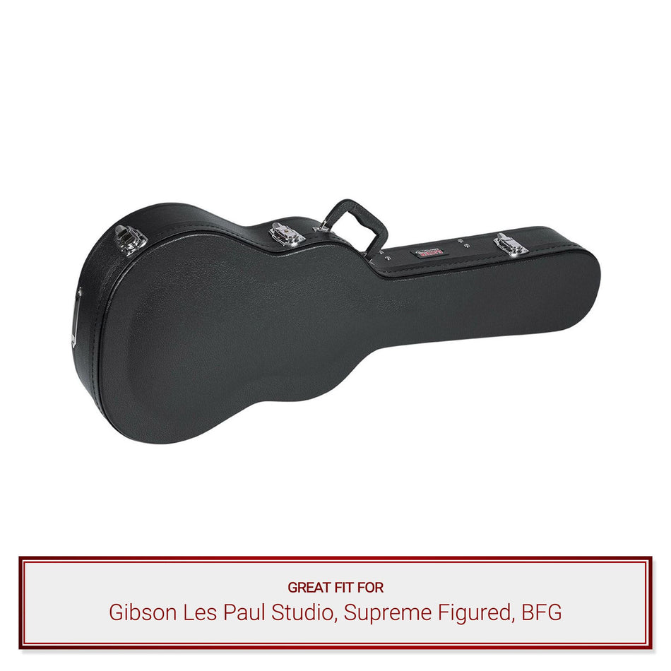 Gator Cases Wood Case fits Gibson Les Paul Studio, Supreme Figured, BFG Guitars